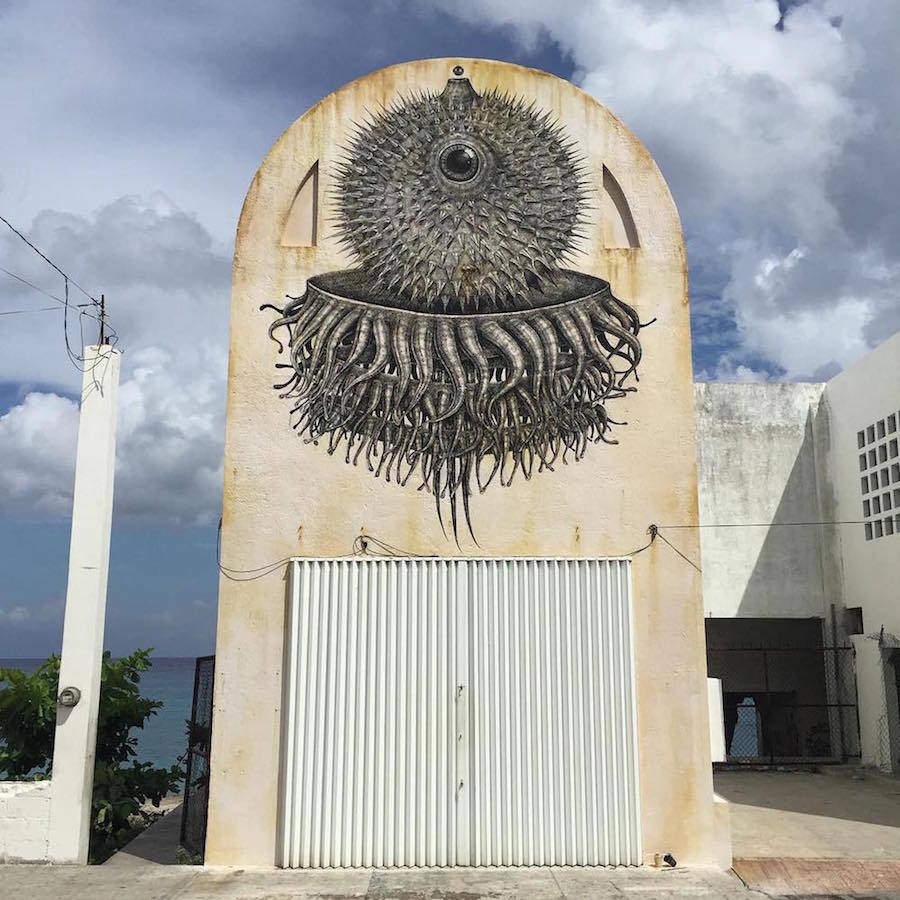 波多黎各艺术家Alexis Diaz街头壁画艺术